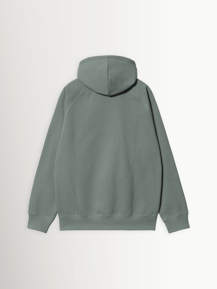 Carhartt WIP Green Hooded Chase Sweatshirt - Image 8 of 8