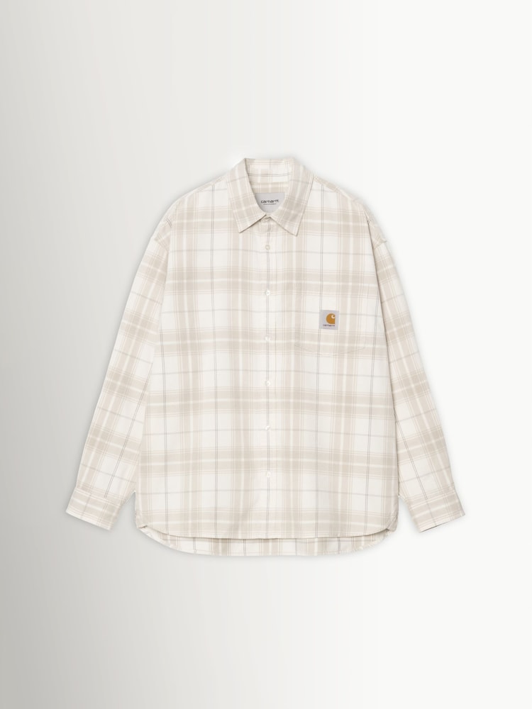 Carhartt WIP Natural Long Sleeve Wilber Shirt - Image 1 of 2