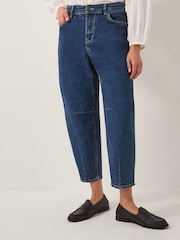 Monsoon Navy Blue Dina Darted Barrel Jeans - Image 1 of 4