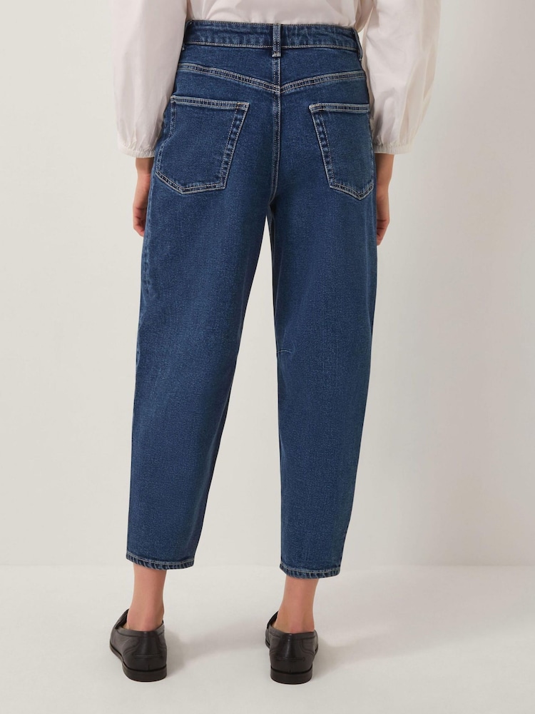 Monsoon Navy Blue Dina Darted Barrel Jeans - Image 2 of 4