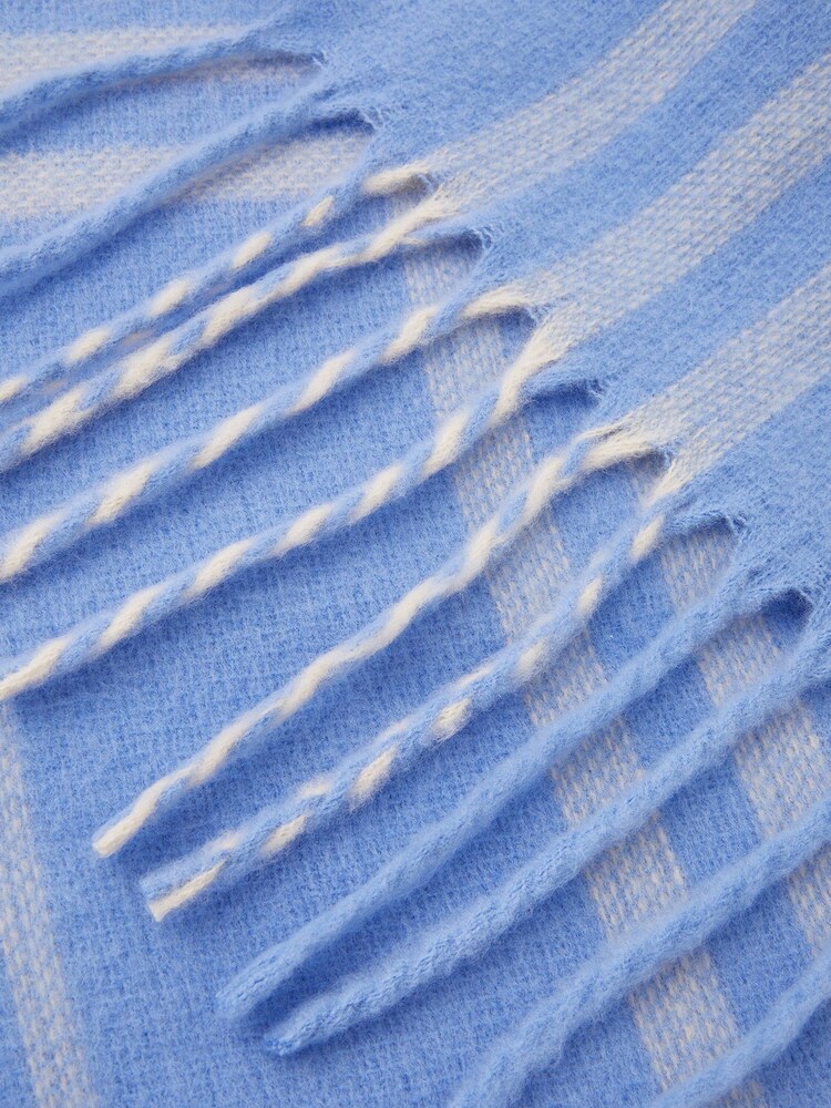 Monsoon Blue Felix Check Scarf - Image 2 of 2