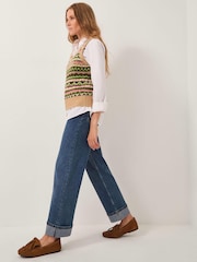 Monsoon Blue Tina Straight Turn Up Jeans - Image 3 of 4