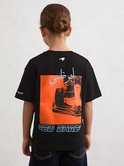 Mclaren Black Driver 13-14 yrs McLaren F1 Team Abu Dhabi T-Shirt Unisex Fit - Image 6 of 8