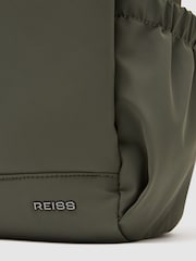 Reiss Khaki Green Pascal Technical Roll-Top Backpack - Image 6 of 6