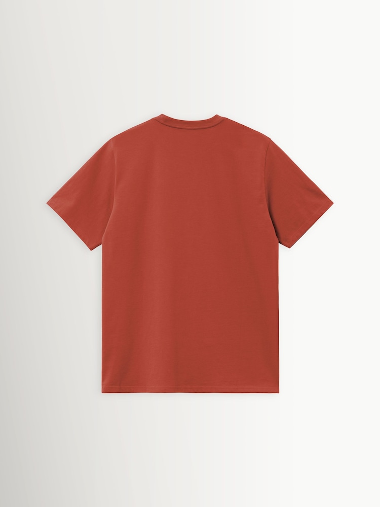 Carhartt WIP Red American Script T-Shirt - Image 8 of 8