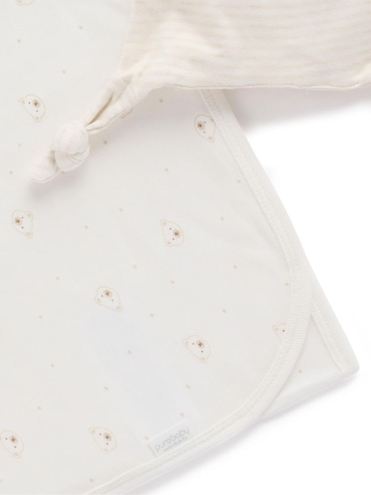 Purebaby Natural Stretch Wrap & Comforter Gift Pack - Image 3 of 3 Purebaby Natural Stretch Wrap & Comforter Gift Pack - Image 3 of 3