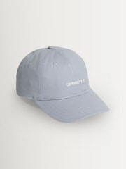 Carhartt WIP Grey Canvas Script Cotton Canvas Cap - Image 1 of 2