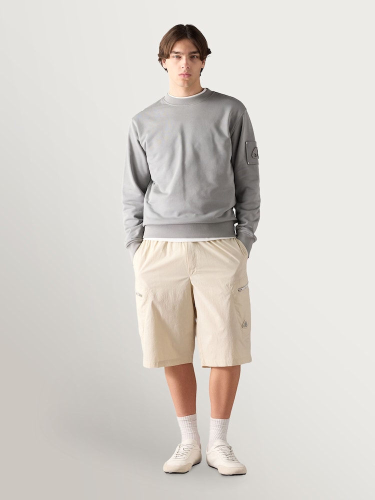 Moose Knuckles Grey Hartsfield Crew Neck Sweat Top - Image 2 of 7