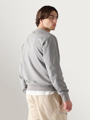 Moose Knuckles Grey Hartsfield Crew Neck Sweat Top - Image 3 of 7
