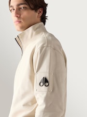 Moose Knuckles Natural Hartsfield Quarter Zip Sweatshirt - Image 4 of 7