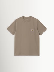 Carhartt WIP Brown Pocket T-Shirt Cotton Single Jersey - Image 1 of 2