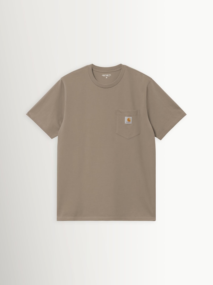Carhartt WIP Brown Pocket T-Shirt Cotton Single Jersey - Image 1 of 2