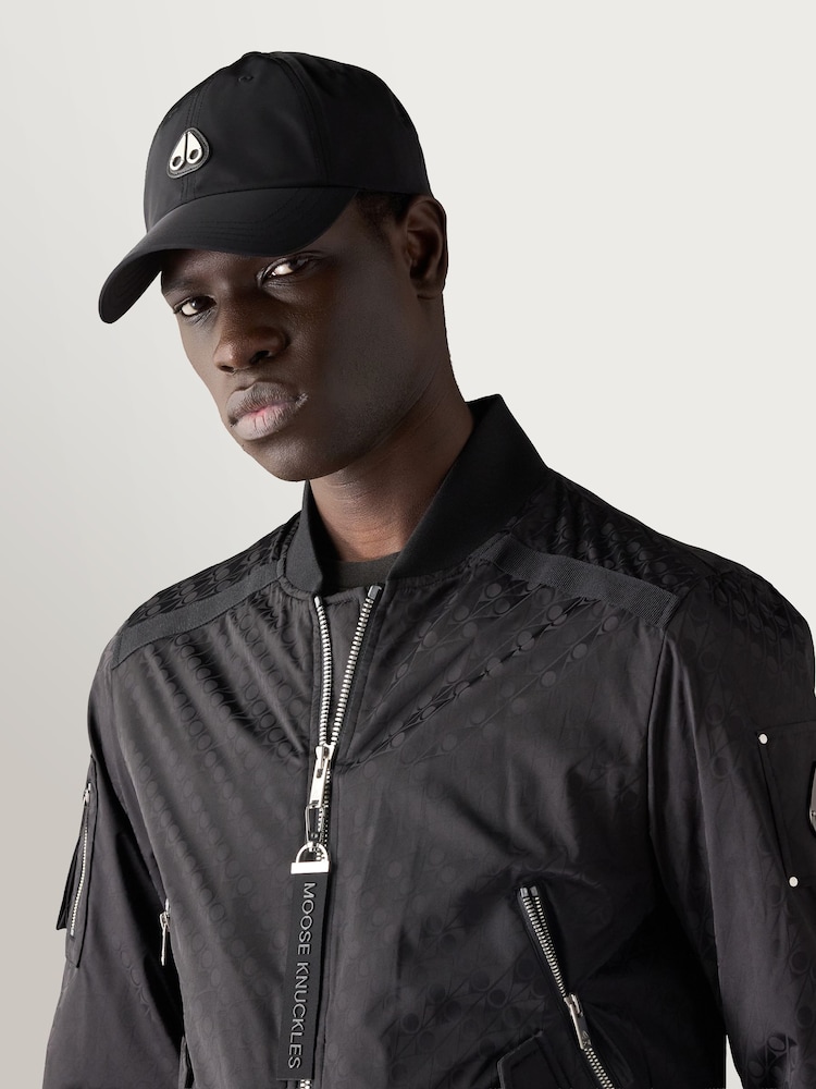 Moose Knuckles Black Crescent Logo Cap - Image 3 of 3 Moose Knuckles Black Crescent Logo Cap - Image 3 of 3