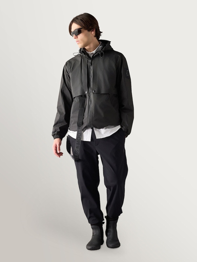 Moose Knuckles Black Knox Rain Packable Jacket - Image 2 of 7
