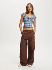Cotton On Greta Frill Sleeve Blouse - Imagem 4 de 4
