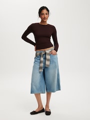Braun - Cotton On All Day Crew Long Sleeve Top - Bild 3 von 4