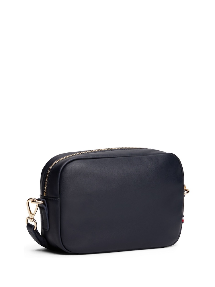 Tommy Hilfiger Blue Monogram Cross-Body Camera Bag - Image 2 of 5 Tommy Hilfiger Blue Monogram Cross-Body Camera Bag - Image 2 of 5