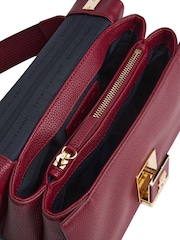 Tommy Hilfiger Red Pebble Grain Crossbody Bag - Image 4 of 5