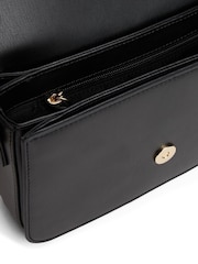 Tommy Hilfiger Black/White Flap Cross-Body Bag - Image 4 of 5