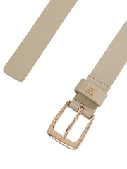 Tommy Hilfiger Natural Monogram Leather Belt - Image 3 of 4