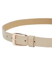 Tommy Hilfiger Natural Monogram Leather Belt - Image 4 of 4