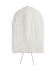 Tommy Hilfiger Grey Flag Cable Knit Balaclava Scarf - Image 2 of 5