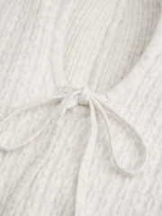 Tommy Hilfiger Grey Flag Cable Knit Balaclava Scarf - Image 3 of 5
