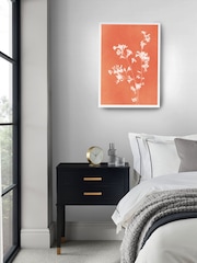 Graham & Brown Multicolour Flower Press Orange White Frame - Image 1 of 4