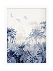 Graham & Brown Multicolour Paradise Jungle Blue White Frame - Image 2 of 4