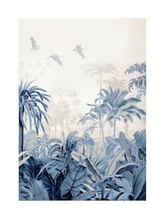 Graham & Brown Multicolour Paradise Jungle Blue White Frame - Image 4 of 4