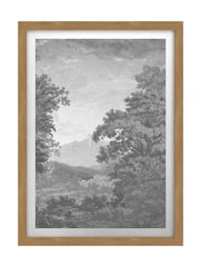 Graham & Brown Multicolour Sketch Forest Grey Wood Frame - Image 2 of 4