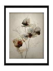 Graham & Brown Natural Delicate Floral Black Frame - Image 2 of 4