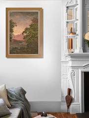 Graham & Brown Multicolour Sketch Forest Sunset Wood Frame - Image 1 of 4