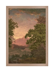 Graham & Brown Multicolour Sketch Forest Sunset Wood Frame - Image 4 of 4