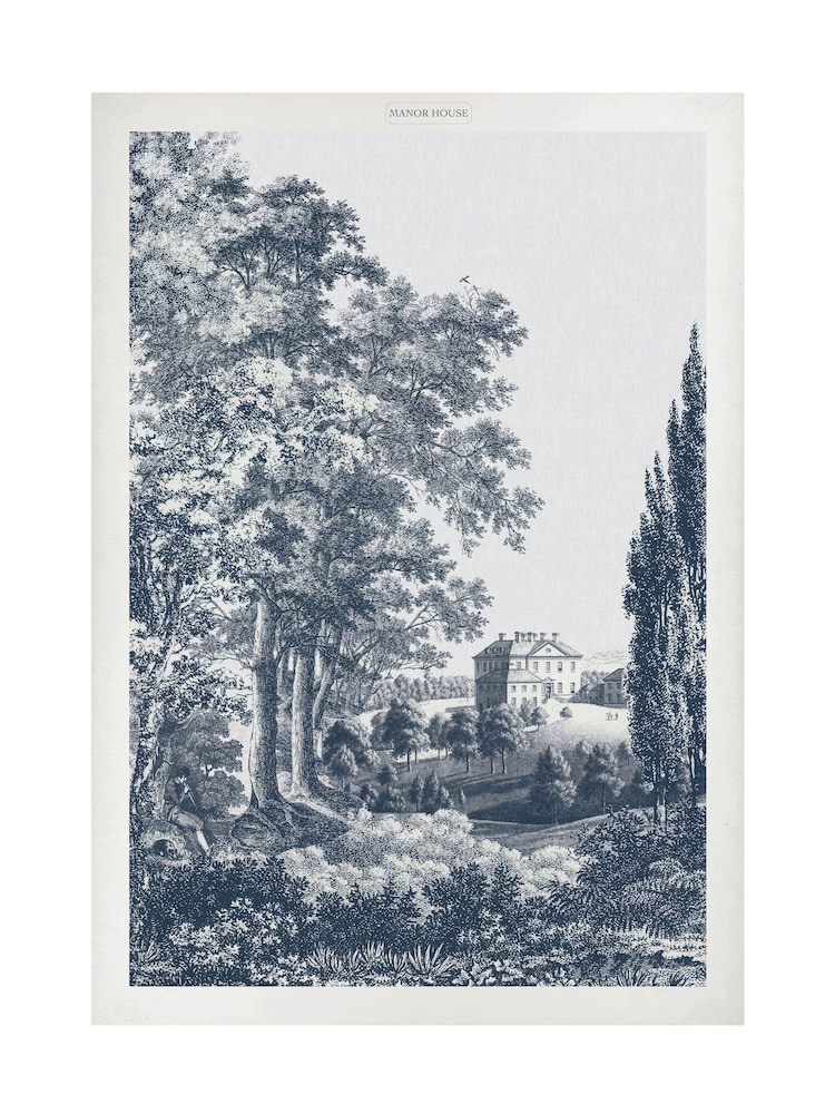 Graham & Brown Blue Stately Manor Wood Frame - Image 4 of 4