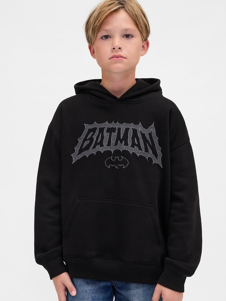 Gap Black VintageSoft Batman Hoodie (4-13yrs) - Image 1 of 5