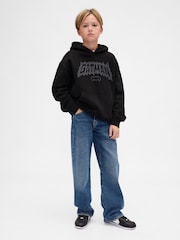 Gap Black VintageSoft Batman Hoodie (4-13yrs) - Image 3 of 5