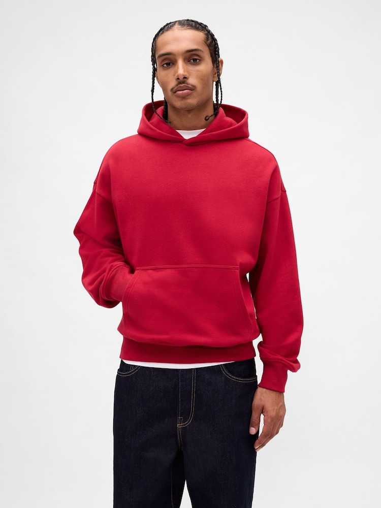 Gap Red Heavyweight Oversized Hoodie - Image 1 of 4