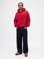 Gap Red Heavyweight Oversized Hoodie - Image 3 of 4