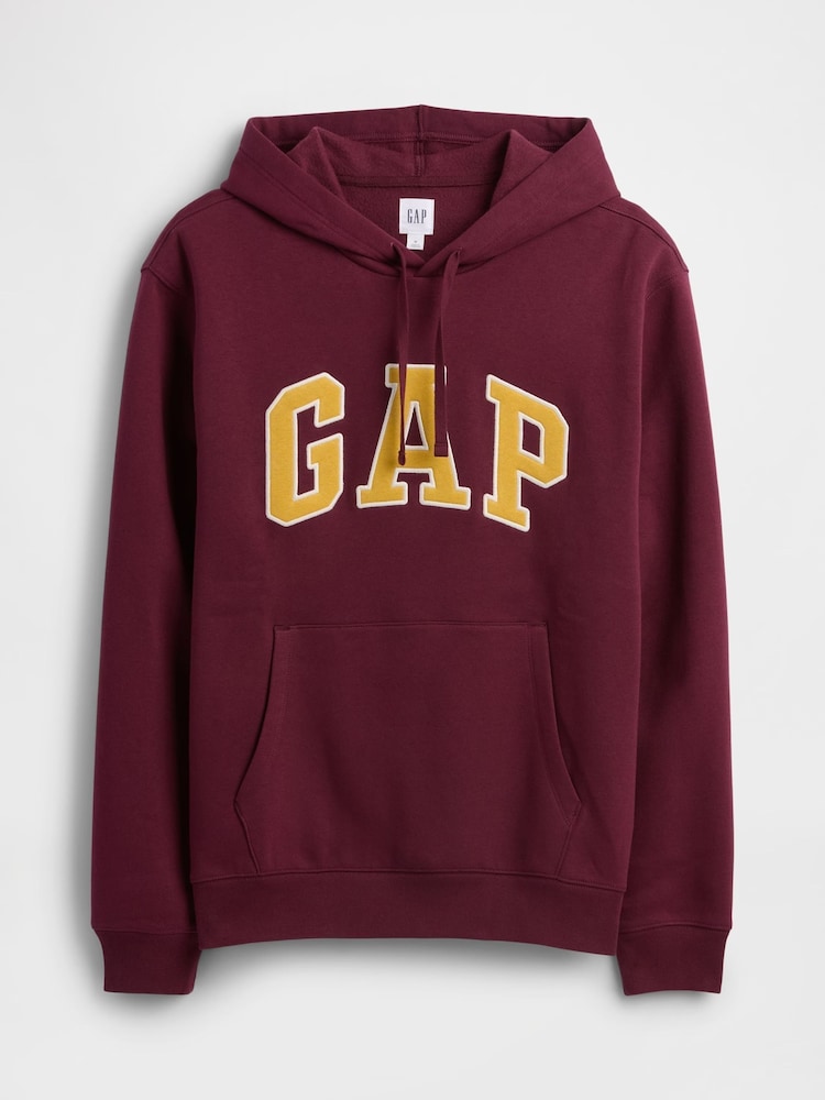Gap Burgundy Red Relaxed Logo Hoodie - Image 4 of 4 Gap Burgundy Red Relaxed Logo Hoodie - Image 4 of 4