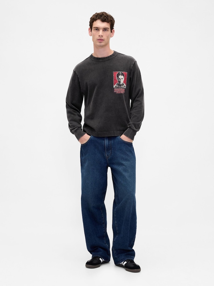 Gap Black Stranger Things Graphic T-Shirt - Image 7 of 7 Gap Black Stranger Things Graphic T-Shirt - Image 7 of 7