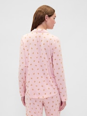 Gap Pink Gingerbread Pyjama Top Matching Family Christmas - Image 2 of 4