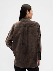 Gap Brown Corduroy Big Shirt - Image 3 of 4