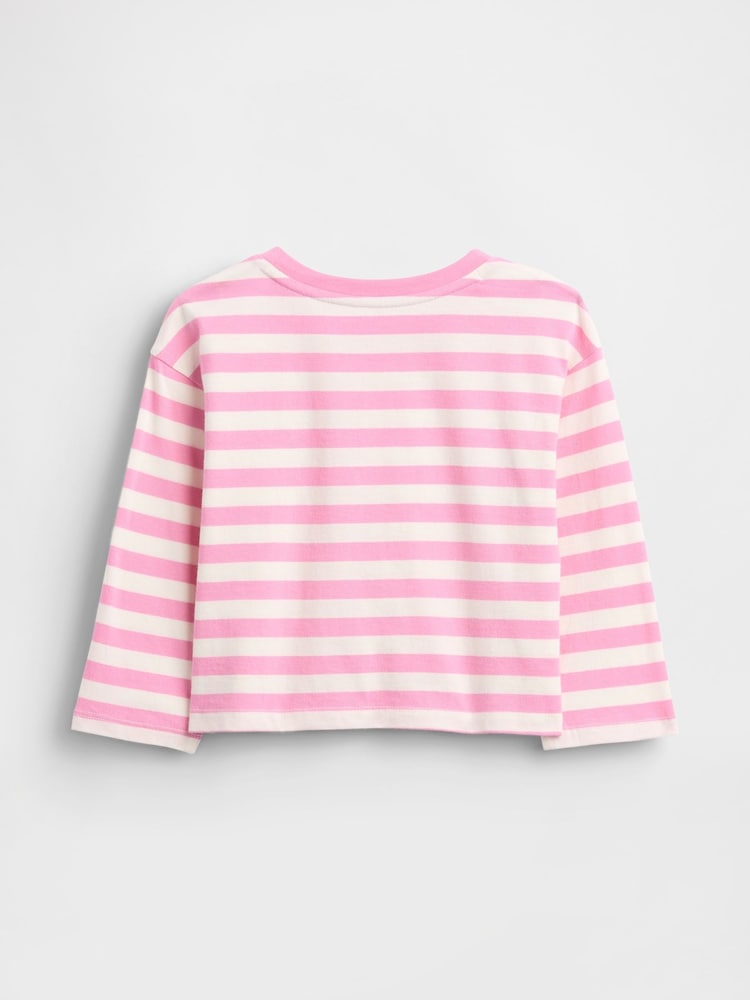 Gap Pink Stripe Mix and Match Heart Pocket T-Shirt (6mths-5yrs) - Image 2 of 3 Gap Pink Stripe Mix and Match Heart Pocket T-Shirt (6mths-5yrs) - Image 2 of 3