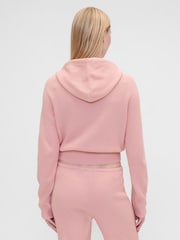 Gap Pink Summer Fridays Cash Soft Waffle Crop Hoodie - Image 2 of 6