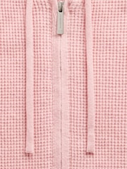 Gap Pink Summer Fridays Cash Soft Waffle Crop Hoodie - Image 5 of 6