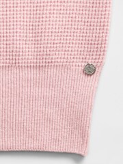 Gap Pink Summer Fridays Cash Soft Waffle Crop Hoodie - Image 6 of 6
