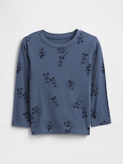 Gap Blue Mickey Mouse Disney Print T-Shirt (6mths-5yrs) - Image 1 of 3