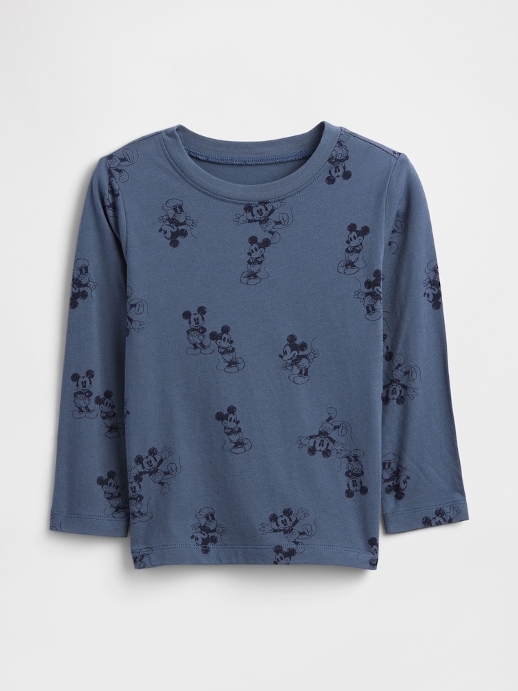 Gap Blue Mickey Mouse Disney Print T-Shirt (6mths-5yrs) - Image 1 of 3