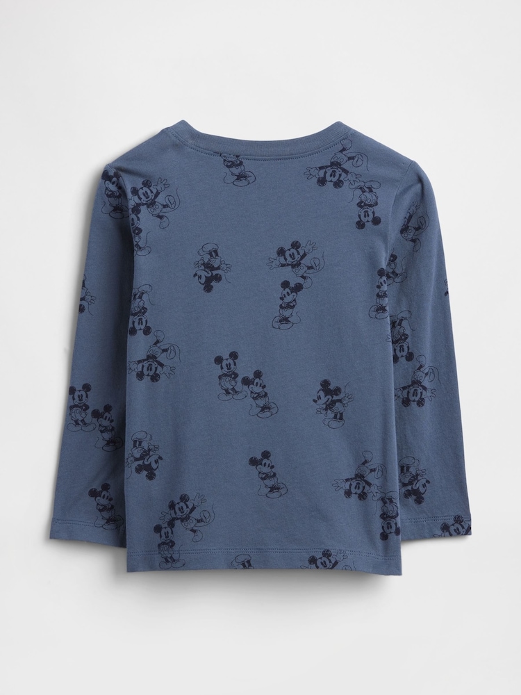 Gap Blue Mickey Mouse Disney Print T-Shirt (6mths-5yrs) - Image 2 of 3